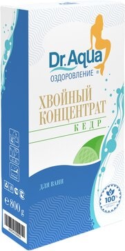Dr.aqua концентрат для ванн хвойный 800г кор. кедр в интернет-аптеке Пермфармация