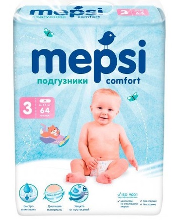 Mepsi премиум подгузники р.m 6-11кг n64 в интернет-аптеке Пермфармация
