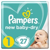 Pampers new baby dry подгузники newborn р.1 /2-5кг n27