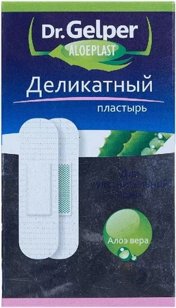 Dr. gelper aloeplast лейкопластырь деликатный n24 алоэ вера в интернет-аптеке Пермфармация