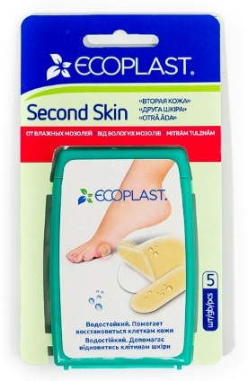 Ecoplast пластырь гидроколлоидный противомозольный second skin 44х69мм n2 +20х60мм n3 в интернет-аптеке Пермфармация