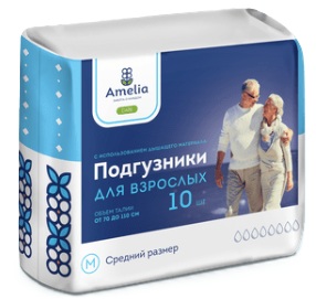 Подгузники Амелия, medium (70-110 см), 10 шт. в интернет-аптеке Пермфармация