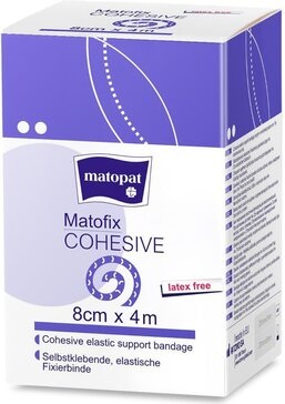 Matopat matofix cohesive бинт фиксирующий эластичный самоприлипающий 8смх4м n1 в интернет-аптеке Пермфармация