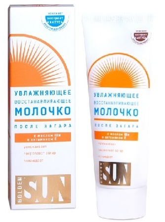 лучшие традиции golden sun молочко после загара увлажняющее восстанавливающее 60мл в интернет-аптеке Пермфармация