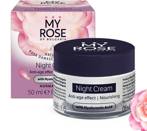 My rose of bulgaria крем для лица ночной против морщин 50мл anti-wrinkle night cream в интернет-аптеке Пермфармация