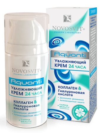 Novosvit крем 24часа увлажняющий 50мл помпа коллаген/гиалуроновая кислота в интернет-аптеке Пермфармация