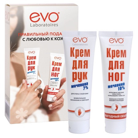 Evo набор правильный подарок с любовью к коже крем для ног 100мл+крем для рук 100мл в интернет-аптеке Пермфармация