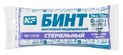 Ньюфарм бинт марл.стер. 7мх10см