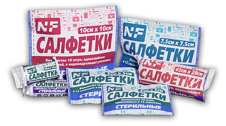 Ньюфарм салфетки стер.марлевые евро 12 слоев 7.5х7.5см n10 в интернет-аптеке Пермфармация