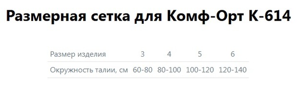 Атлетика комф-орт корсет ортопед. поясничный усиленный с ребрами жесткости р.6 120-140см ширина 35см к-614 в интернет-аптеке Пермфармация