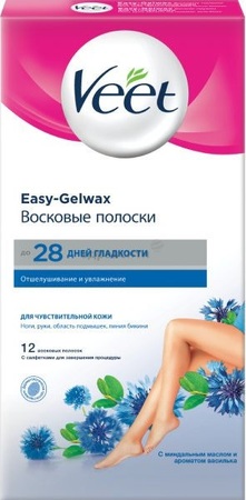 Veet полоски восковые для чувствительной кожи n12 в интернет-аптеке Пермфармация