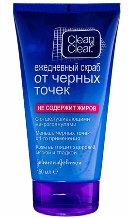 J&j c&c скраб для лица ежедневный от черных точек 150мл в интернет-аптеке Пермфармация