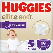 Huggies elite soft подгузники-трусики р.5 12-17кг n19