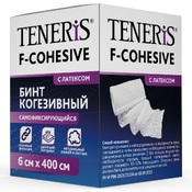 Teneris бинт когезивный самофиксирующийся на тканевой основе с латексом 6х400см