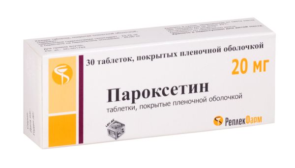 Пароксетин таб п/об пленочной 20мг n30 реплек фарм/бфз в интернет-аптеке Пермфармация