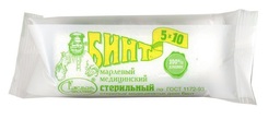 Емельянъ савостинъ бинт марл.стер. пл.32г/м2 5мх10см