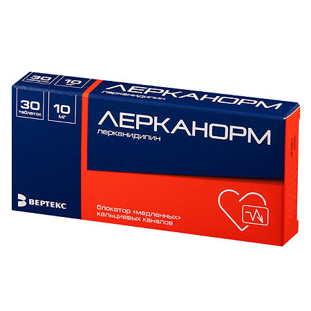 Лерканорм таб п/об пленочной 10мг n30 в интернет-аптеке Пермфармация
