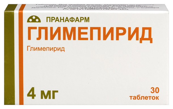 Глимепирид таб 4мг n30 пранафарм в интернет-аптеке Пермфармация