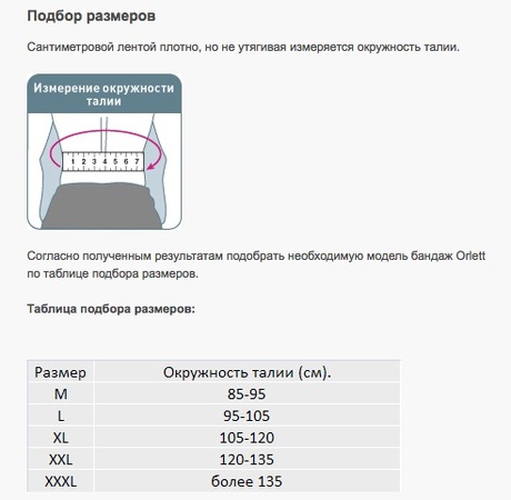 orlett бандаж п/опер. на брюшную стенку р.xxxl ab-412 в интернет-аптеке Пермфармация