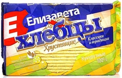 Елизавета вафельные хлебцы хрустящие 90г 100% кукурузные